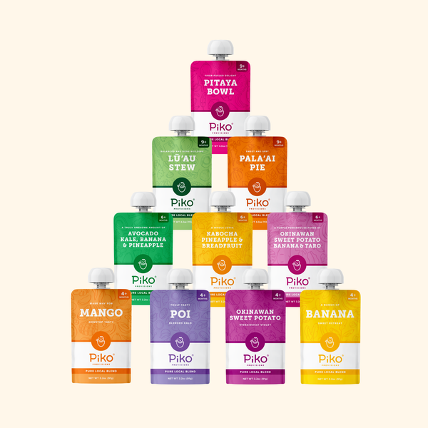 Intro to Solids Starter Bundle – Baby Food Variety Pack | Hawaii-Grown Pouches (Stages 1, 2 & 3)